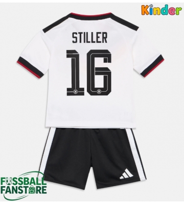 Deutschland Angelo Stiller #16 Replik Heimtrikot Kinder WM 2026 Kurzarm (+ Kurze Hosen)